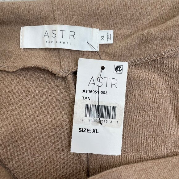 ASTR The Label Off The Shoulder Asymmetrical Sweater Tan XL NEW - Picture 4 of 9